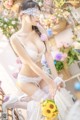 香草喵露露写真 Cosplay 白色玫瑰