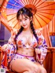 三菱爱 - 和服诱惑之樱花下の秘密 Set 1 20230605 Part 6